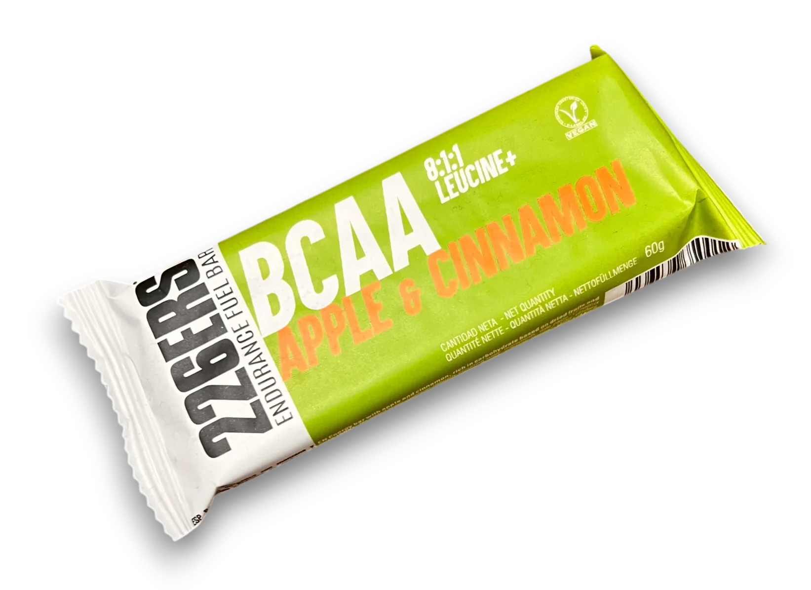 226ERS Endurance Fuel Bar BCAA 8:1:1 Leucine+ saveur Pomme & Cannelle barre énergétique vegan 60 g