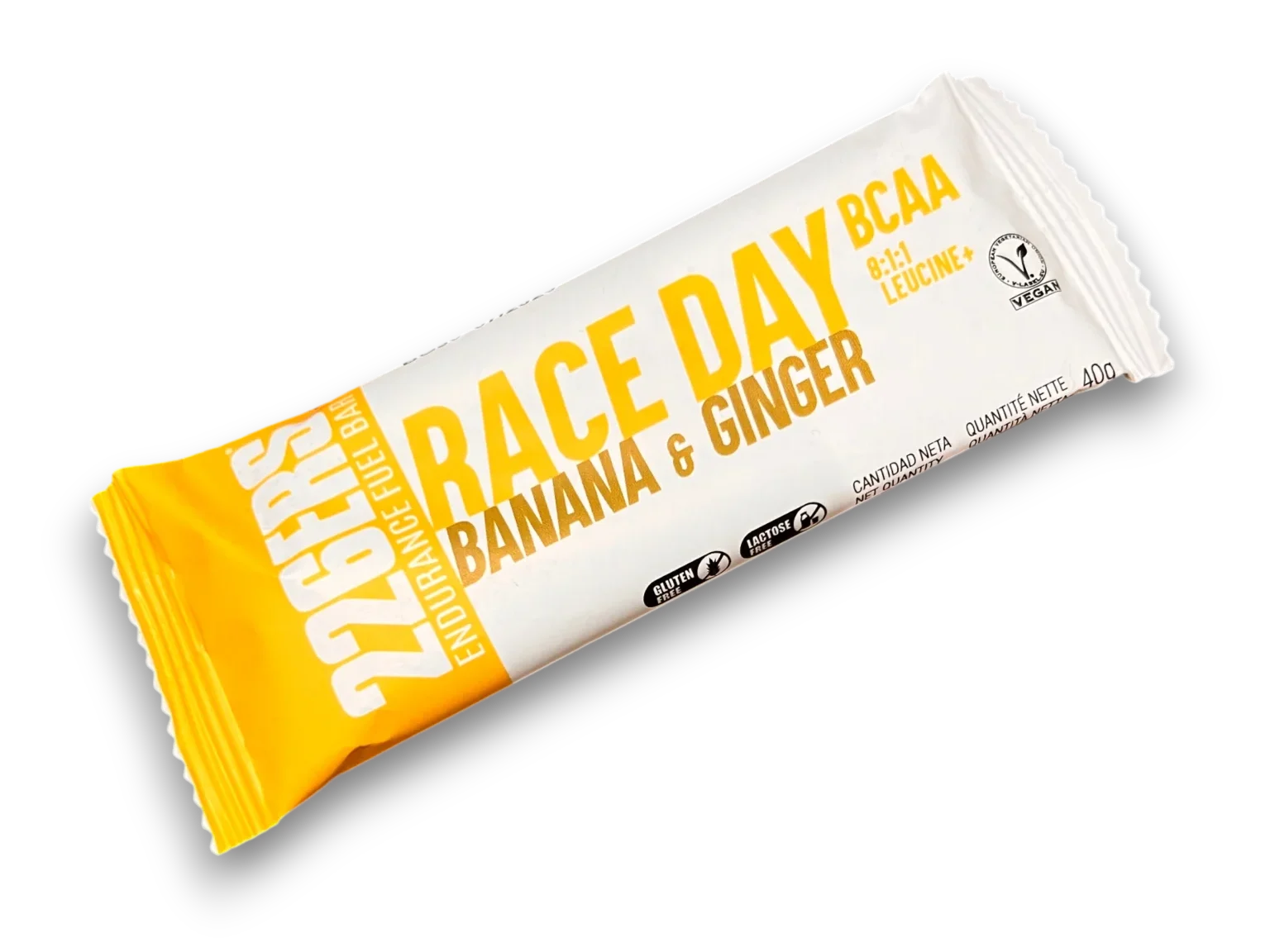 226ERS Endurance Fuel Bar Race Day BCAA 8:1:1 Leucine+ saveur Banane & Gingembre