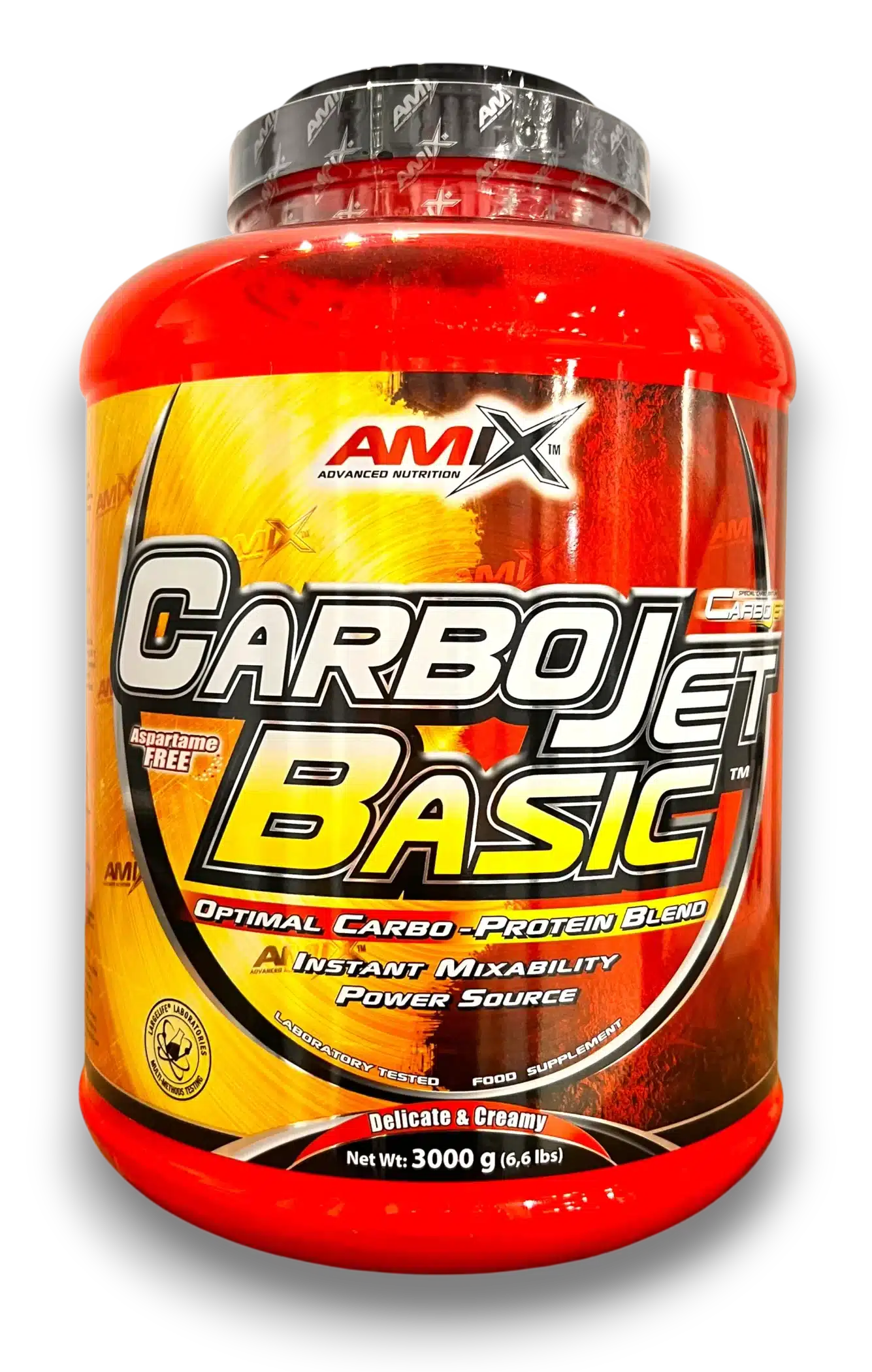 AMIX – CarboJet Basic, optimal carbo-protein blend, delicate & creamy, 3000 g (6.6 lbs).