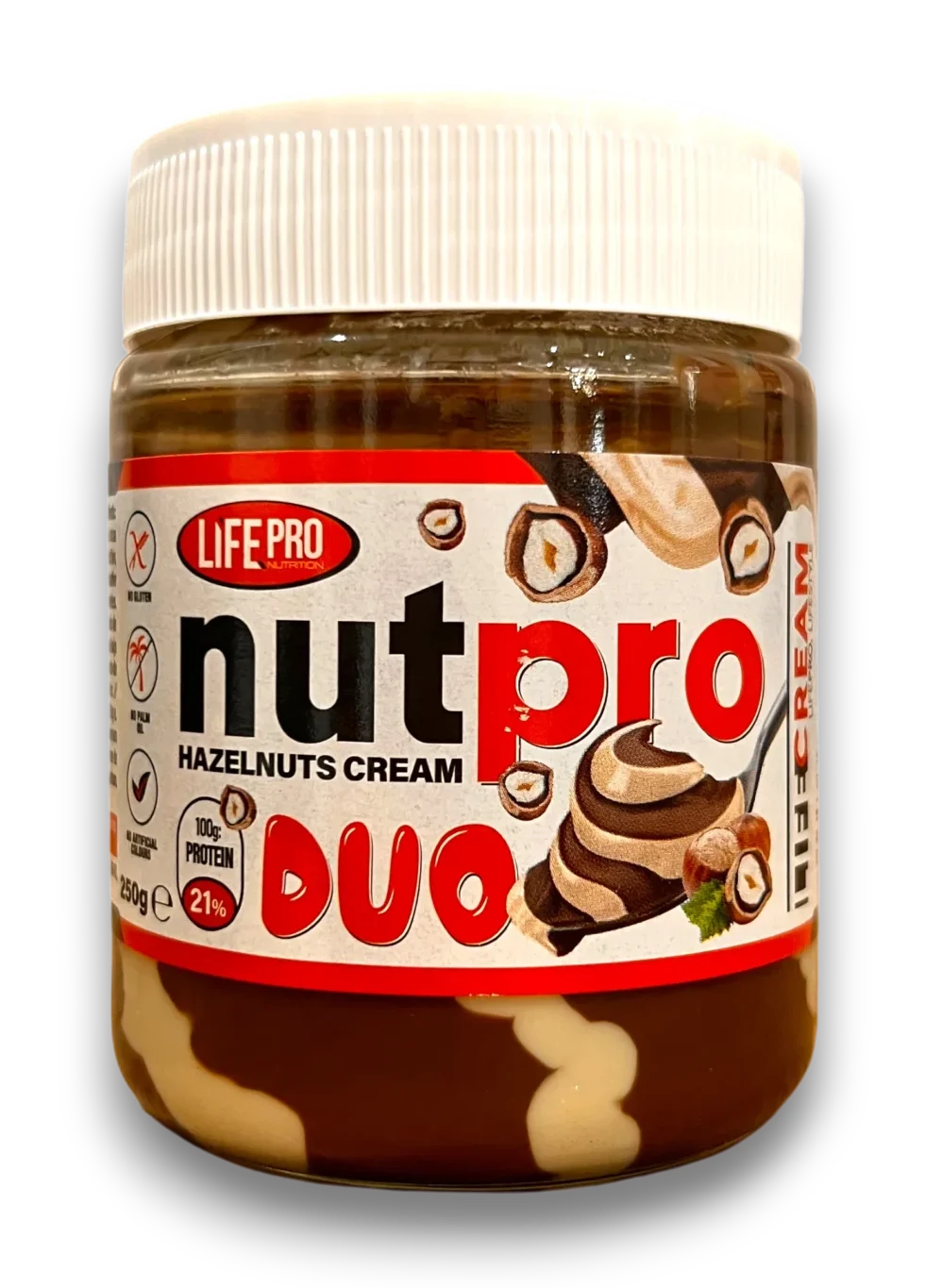 LifePro Nutrition NutPro Hazelnuts Cream Duo pâte à tartiner noisette duo