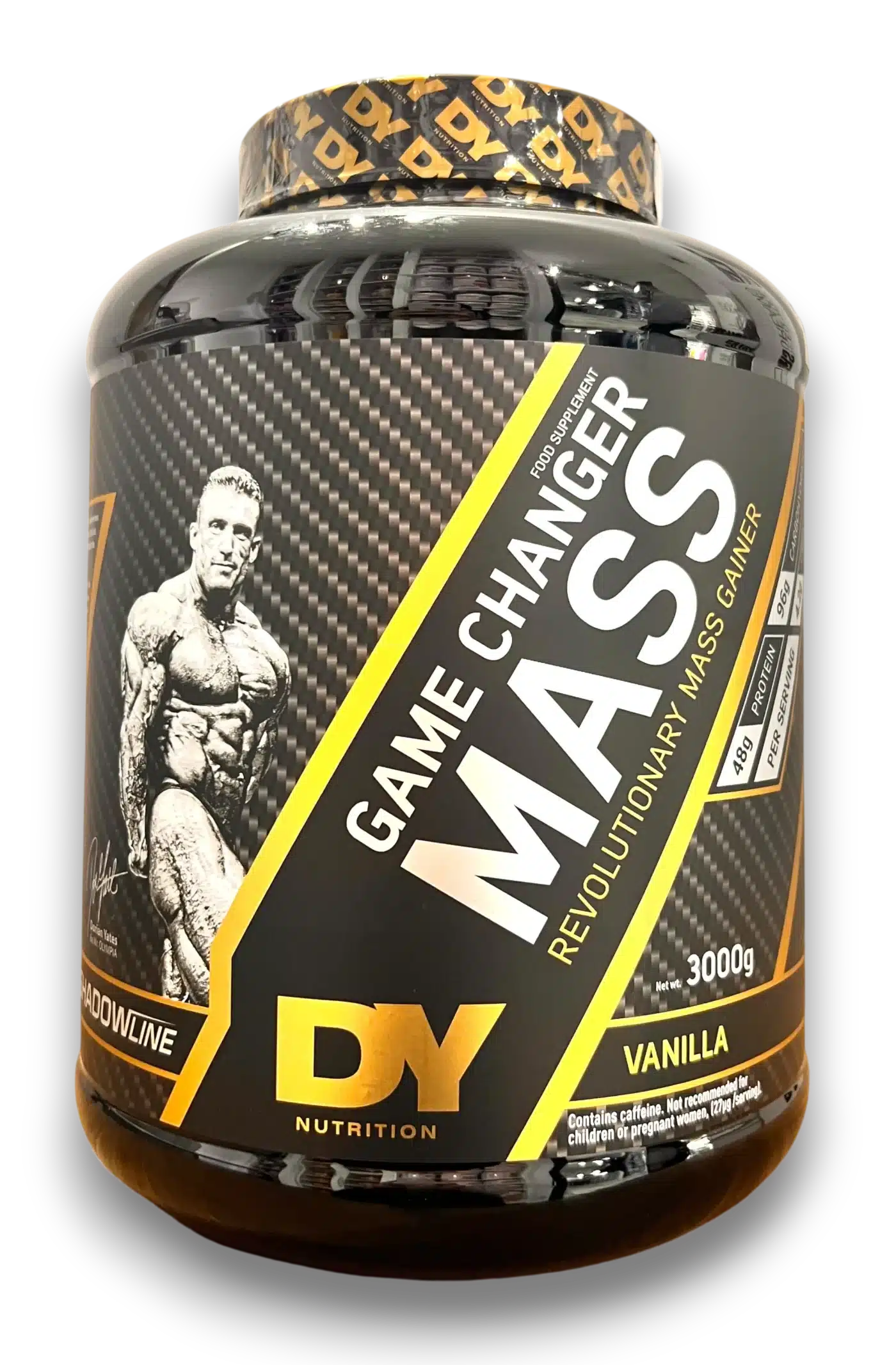DY Nutrition – Game Changer Mass (Revolutionary Mass Gainer), Shadowline edition, Vanilla flavour, 3000 g.