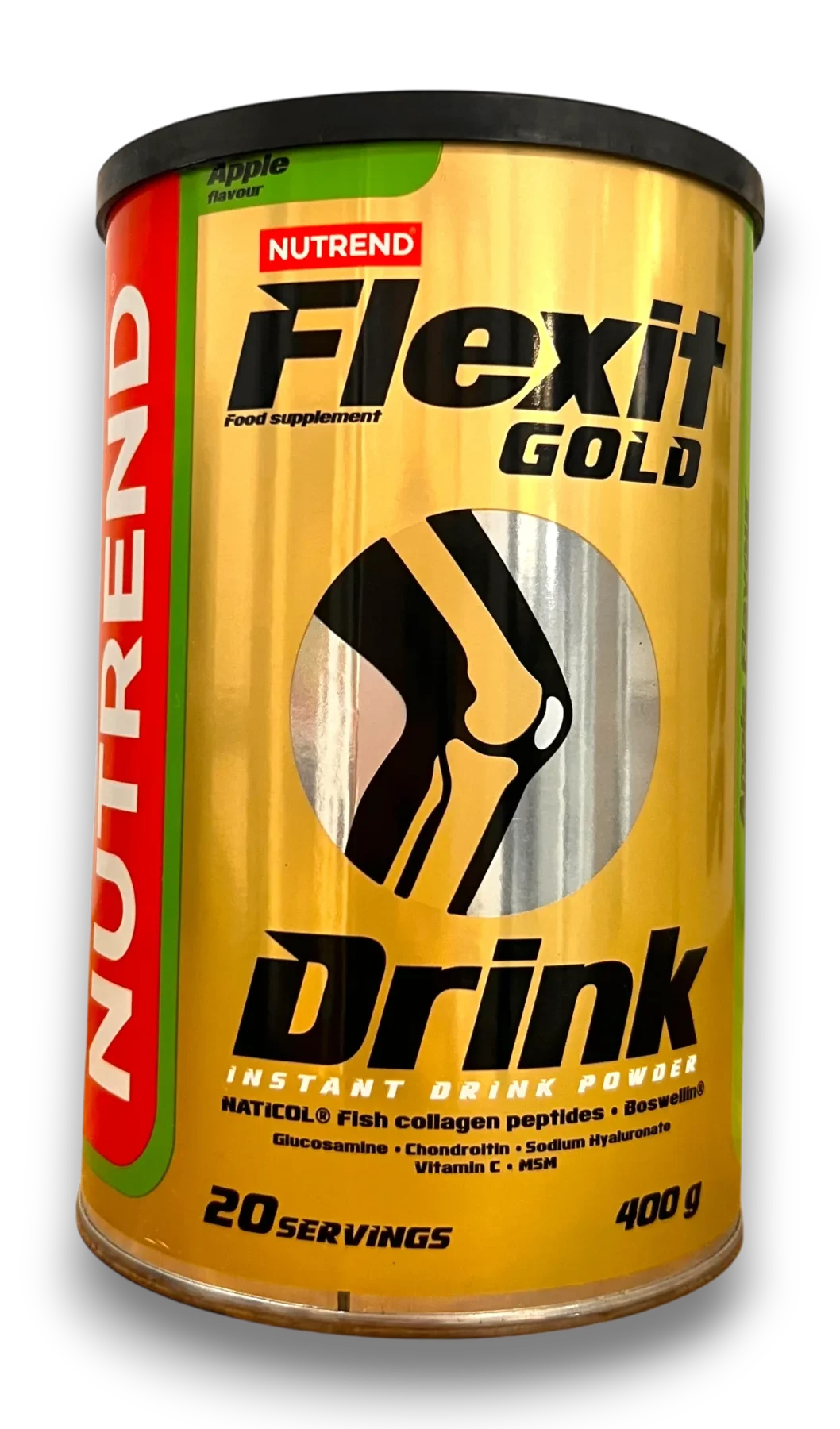 Nutrend Flexit Gold Drink – 400 g, saveur pomme.