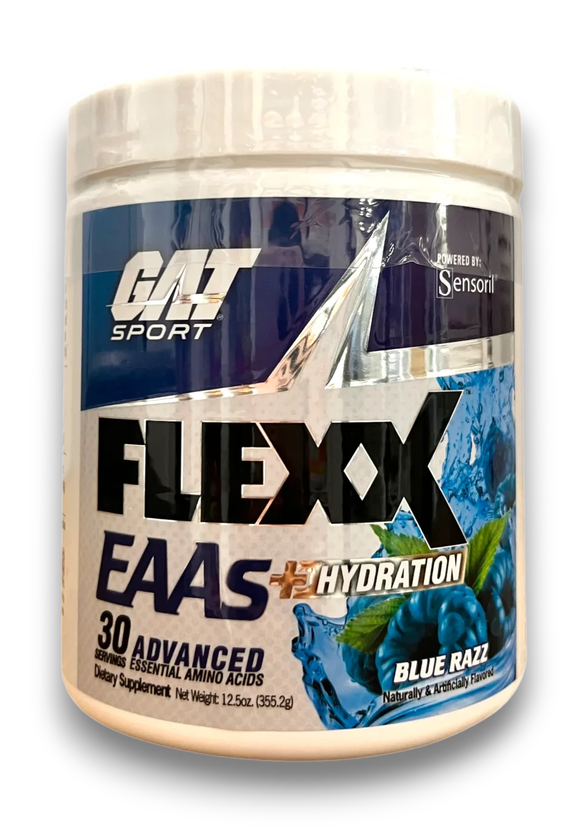 GAT Sport Flexx EAA + Hydration – Blue Razz (30 servings).