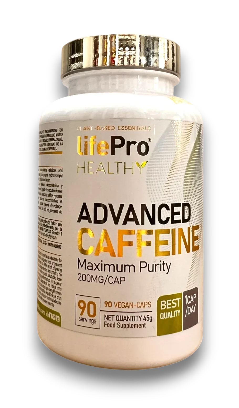 LifePro Healthy Advanced Caféine 200 mg par gélule 90 gélules vegan complément alimentaire