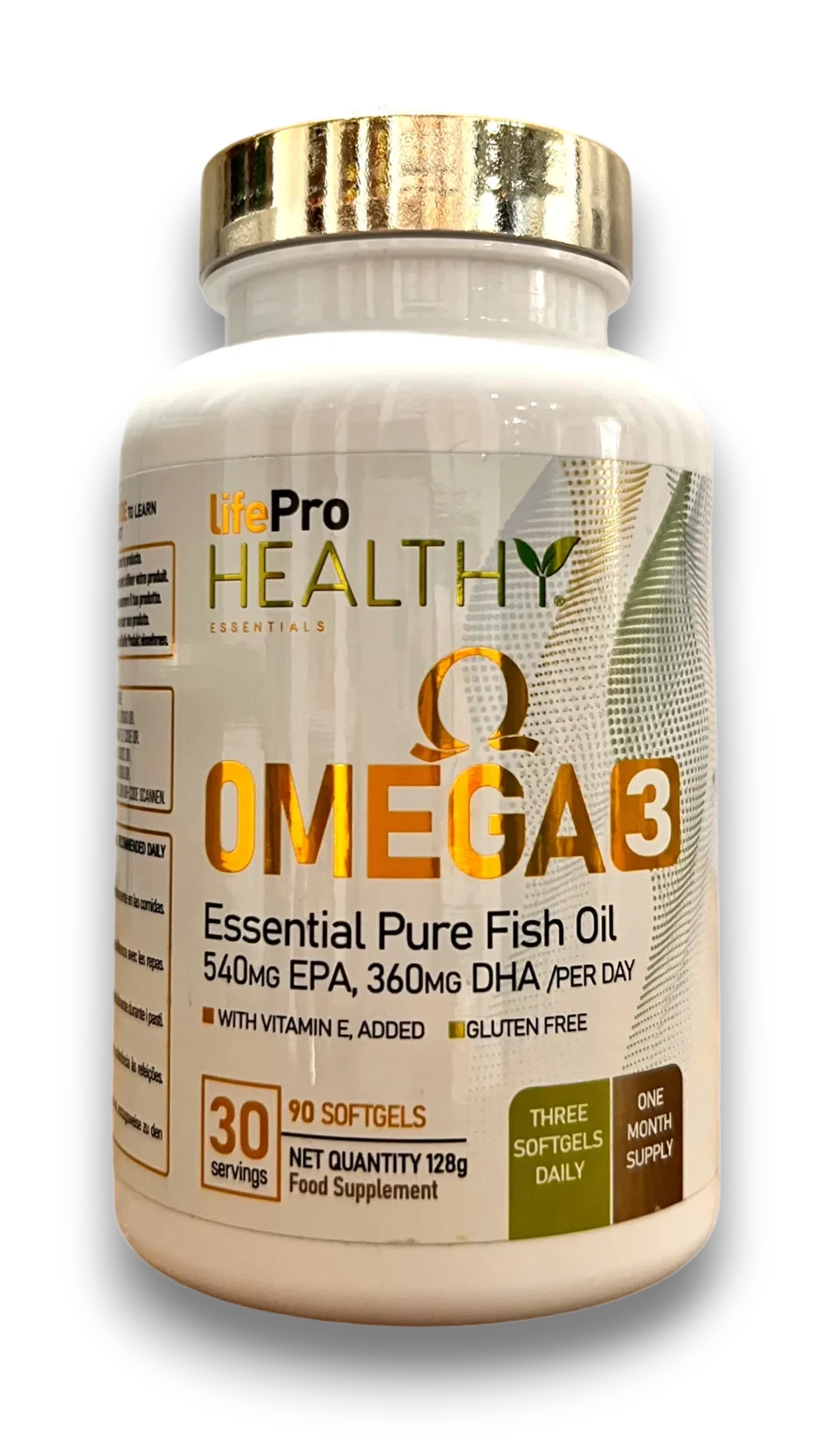 LifePro Healthy Omega 3 huile de poisson 540 mg EPA 360 mg DHA 90 capsules molles complément alimentaire