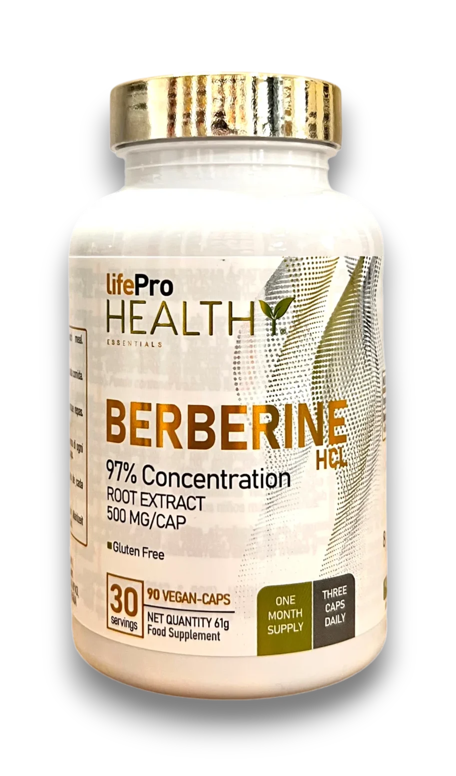 LifePro Berberine HCL 500 mg 97% extrait de racine 90 gélules vegan complément alimentaire