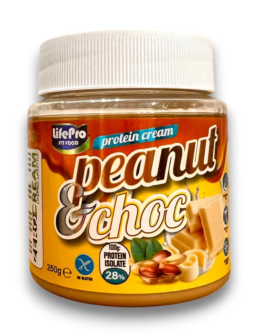 LifePro Fit Food Protein Cream Peanut & Choc 250 g pâte à tartiner protéinée cacahuète chocolat