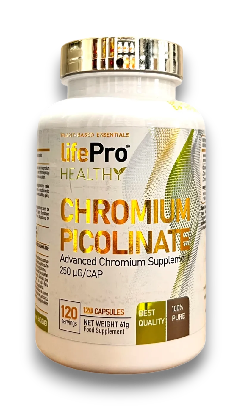 LifePro Healthy Chromium Picolinate 250 µg par gélule 120 capsules complément alimentaire