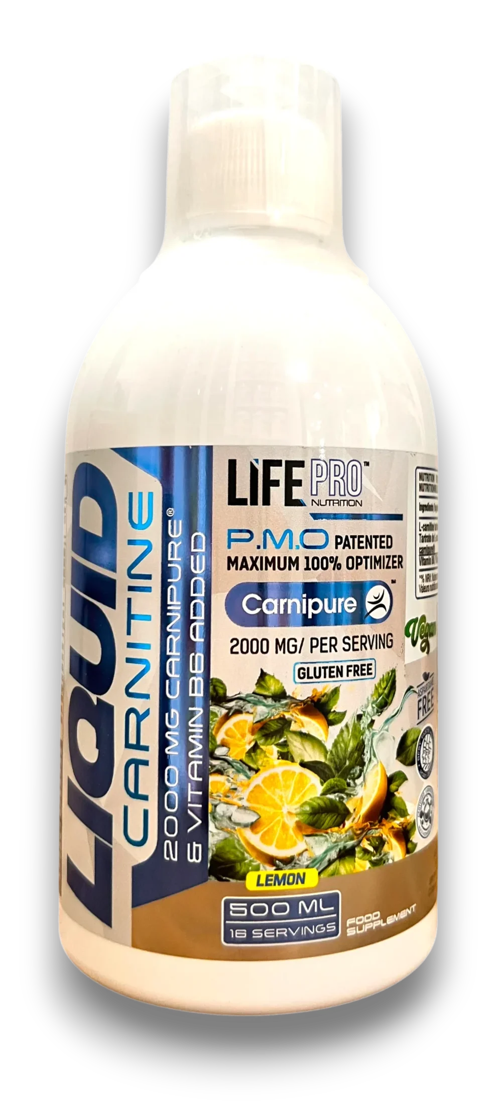 LifePro Liquid Carnitine Lemon, 2000 mg, flacon 500 ml.