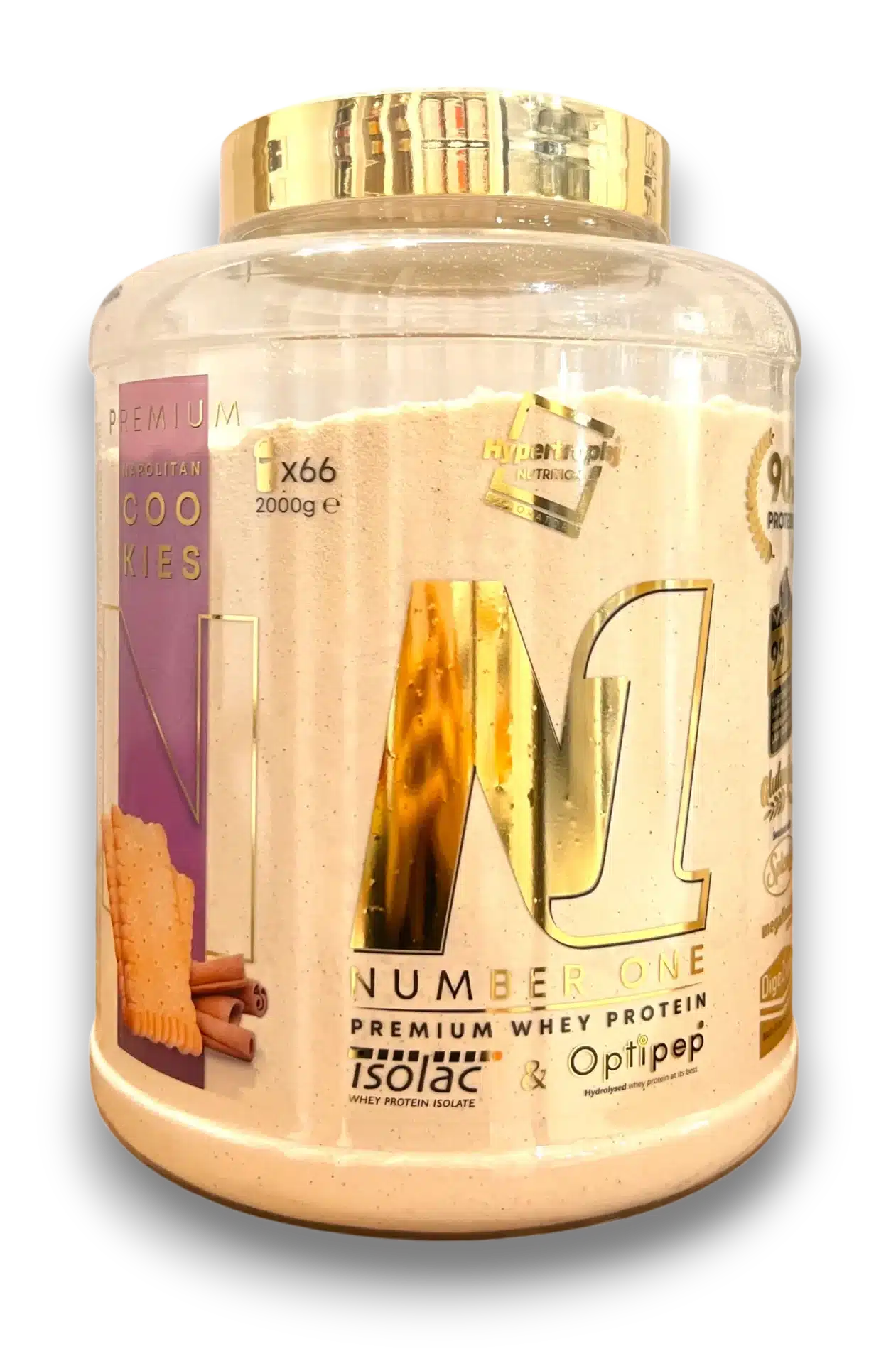 Pot Hypertrophy Nutrition N1 Number One – whey premium, 2 kg, saveur cookies.