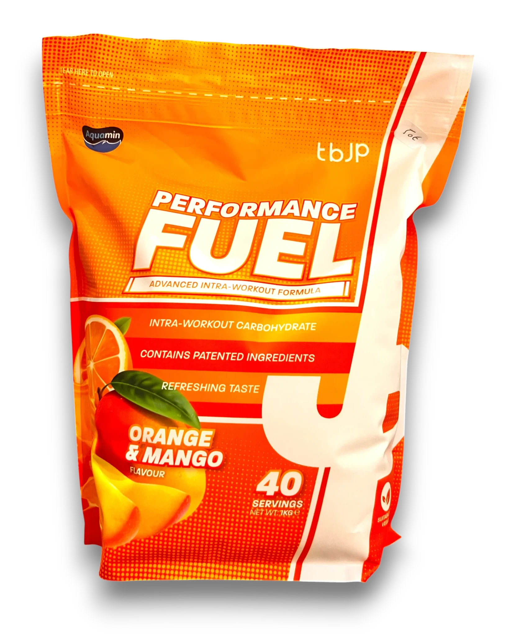 tbjp Performance Fuel Orange & Mango, 1 kg (40 servings).