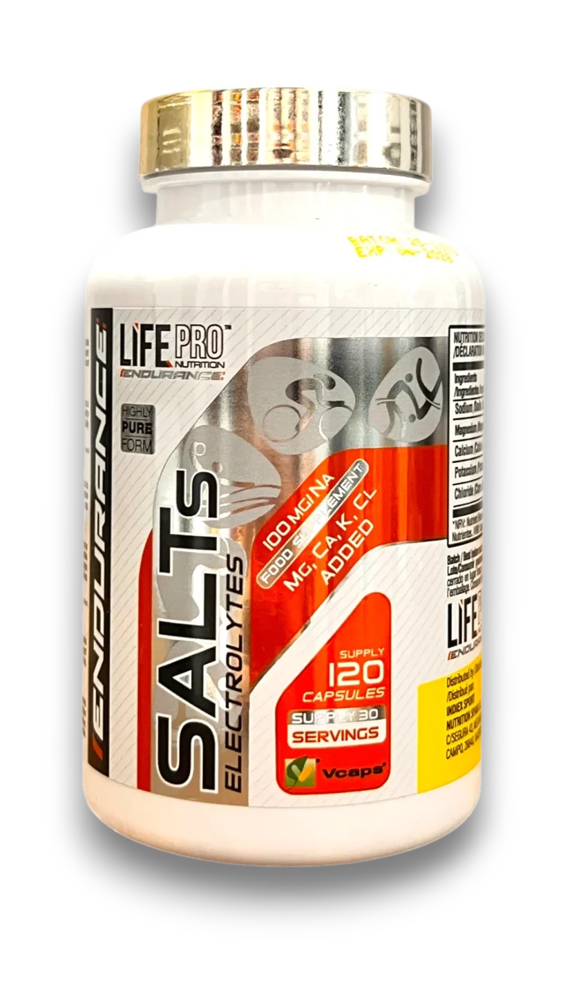 Life Pro Endurance Salts Electrolytes, 120 capsules.