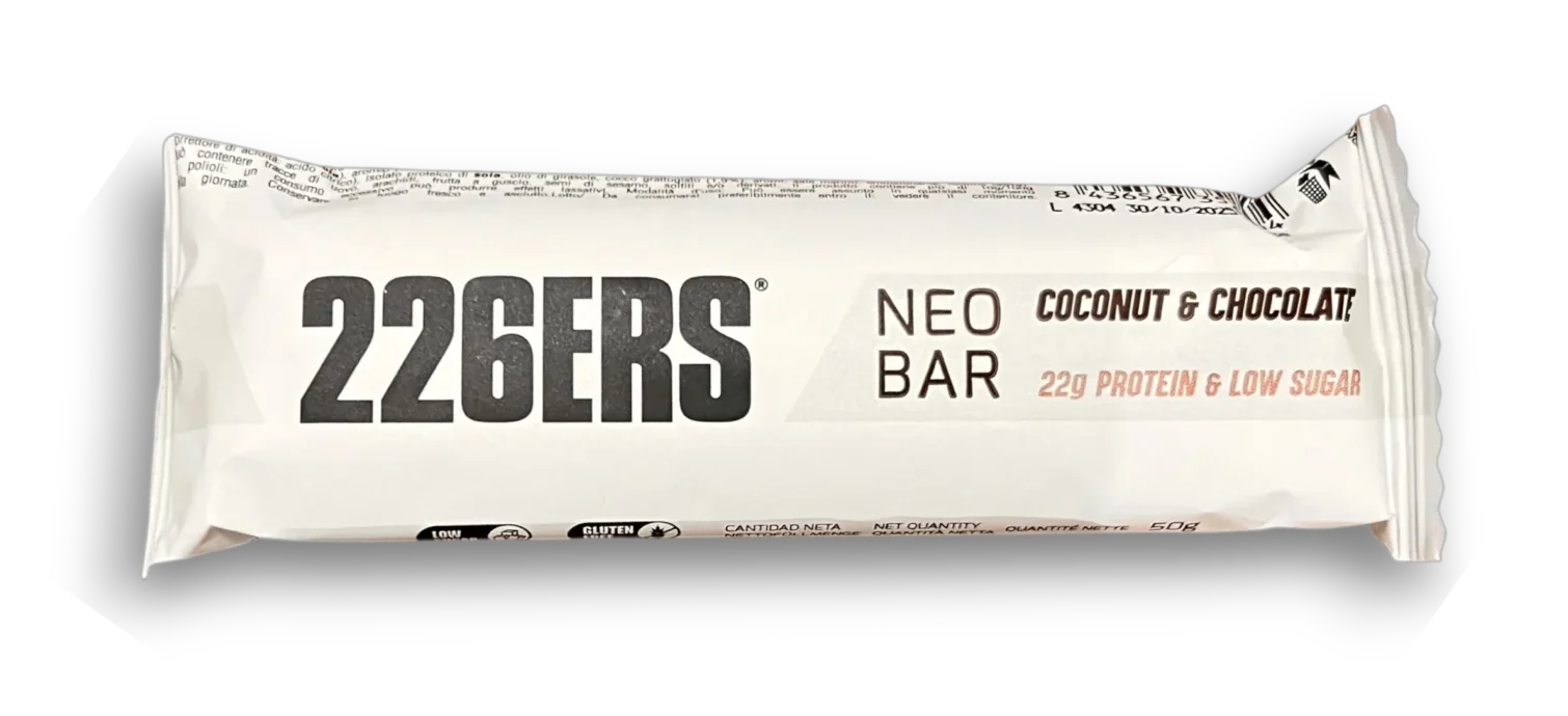Barre protéinée 226ERS Neo Bar noix de coco et chocolat 22g de protéines faible en sucre