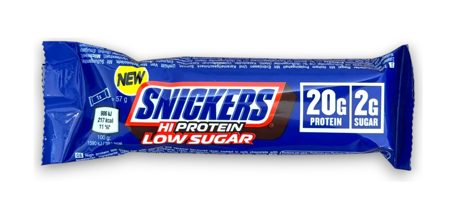 Barre protéinée Snickers Hi Protein Low Sugar chocolat faible en sucre