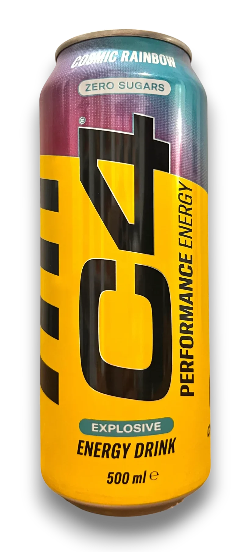 C4 Energy drink HEAT Performance Energy Cosmic Rainbow zero sucres 500 ml